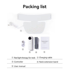 Hello Face Rechargeable Red Light Therapy Mask for Face & Neck Infrared LED Mask Skincare Device for Glowing Skin