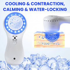 Skin Cooling Cold Hammer Machine Cold Compress Blue Photon Skincooler Facial Reduce Swelling Shrink Pore Ice Cooler Calming Care