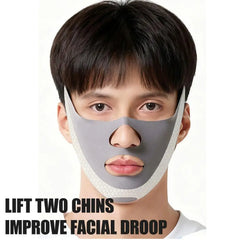 Men's V-Lift Face Slimming Band Sleep Mask Double Chin Removal Anti Wrinkle Breathable Bandage Facial Tightening Strap