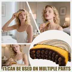 1PC Lymphatic Drainage Brush for Face & Body, Ergonomic Massager Tool, Fits Skin Contours, Detox & Relaxation