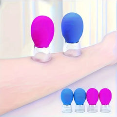 Silicone Cupping Set for Face & Body, Vacuum Suction Massager for Meridians, Nipple Corrector, Facial & Back Walking Cupper