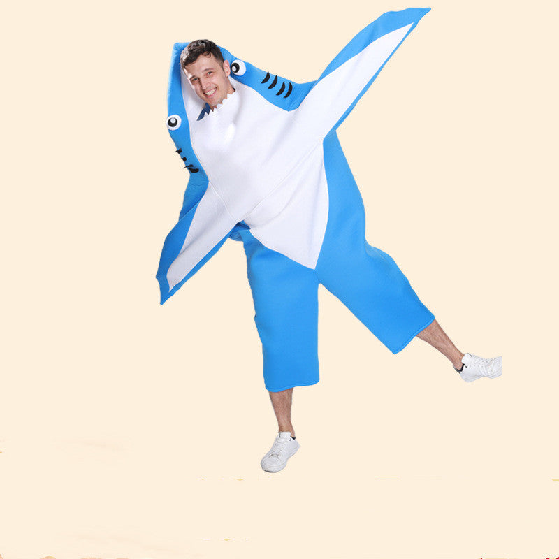 Redtrinket™ Blue Great White Shark Cosplay Clothes Seabed