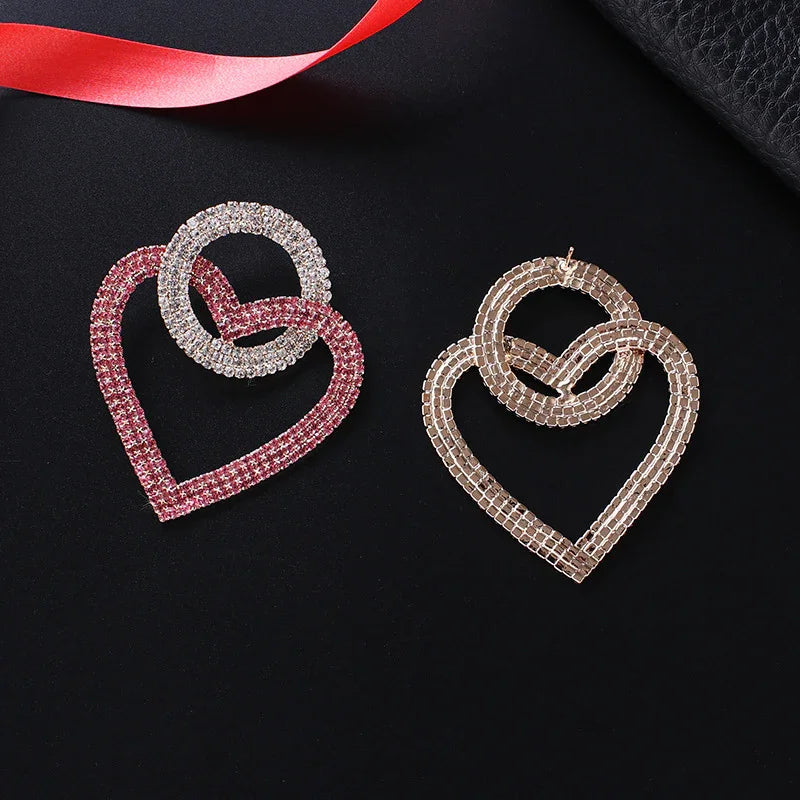 Redtrinket™ Fashion peach Heart Earrings