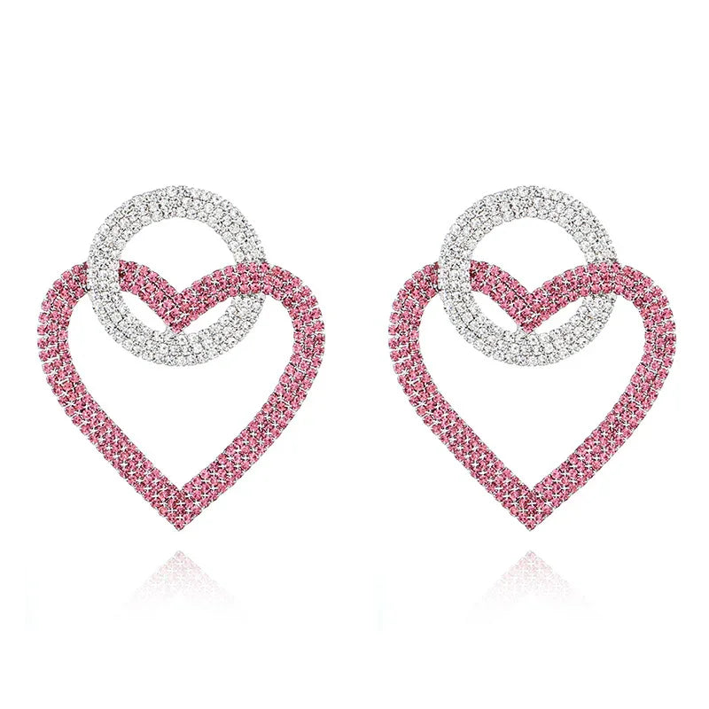Redtrinket™ Fashion peach Heart Earrings