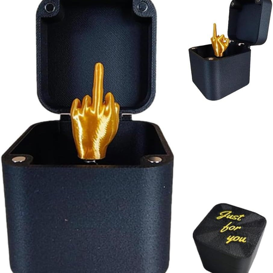 Interesting Prank Gift Jumping Middle Finger in Box