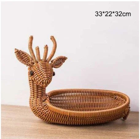 Redtrinket™ Creative Rattan Fruit Basket Home Furnishings