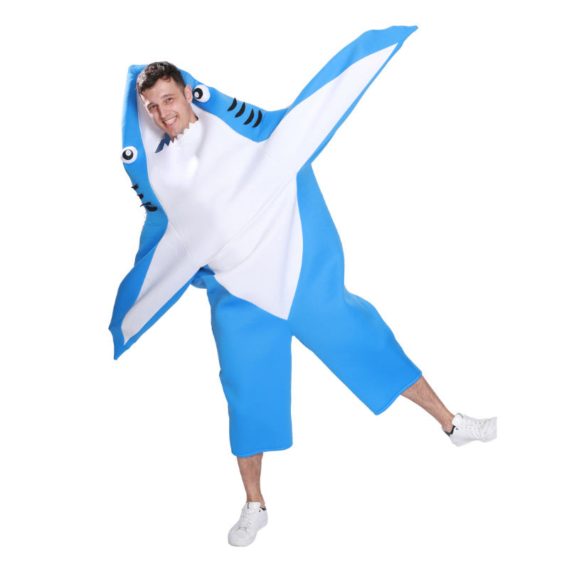 Redtrinket™ Blue Great White Shark Cosplay Clothes Seabed
