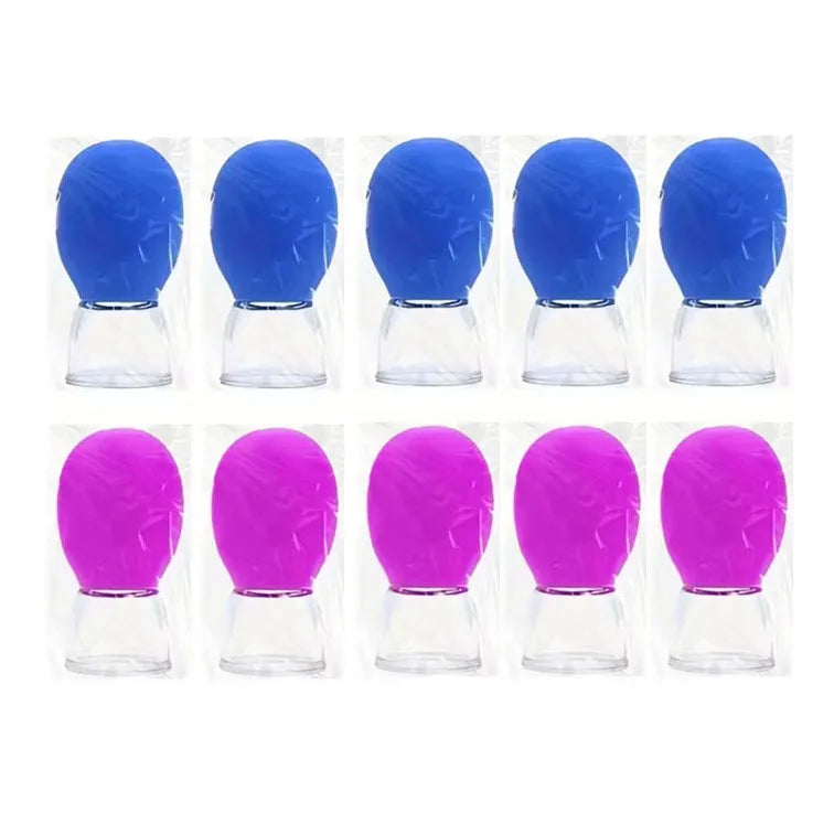 Silicone Cupping Set for Face & Body, Vacuum Suction Massager for Meridians, Nipple Corrector, Facial & Back Walking Cupper