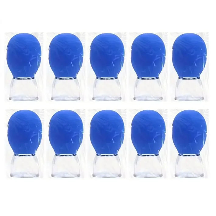 Silicone Cupping Set for Face & Body, Vacuum Suction Massager for Meridians, Nipple Corrector, Facial & Back Walking Cupper
