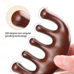 Gua Sha Massage Comb, Head and Face Scalp, Natural Facial Massager, Wide Tooth, Guasha Scraping, Body Massage