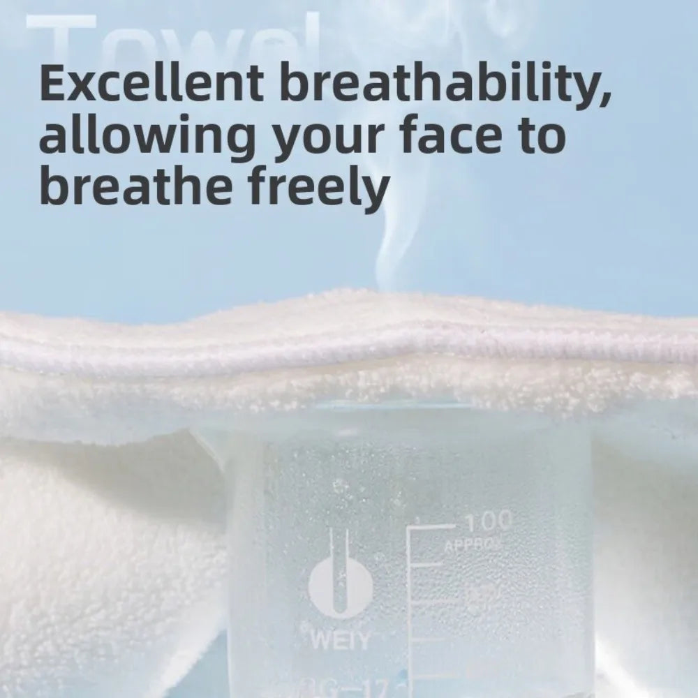 Gifts Hot and Cold Compress Face Towel Masks Hanging Ear Reusable Hot Compress Towel Wet Compress Facial Steamer
