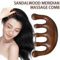 Gua Sha Massage Comb, Head and Face Scalp, Natural Facial Massager, Wide Tooth, Guasha Scraping, Body Massage