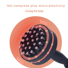 Electric Gua Sha Massager, Heating Body Massage Brush for Neck, Shoulder, Back, Legs and Abdomen, Portable Warm Massage Device f