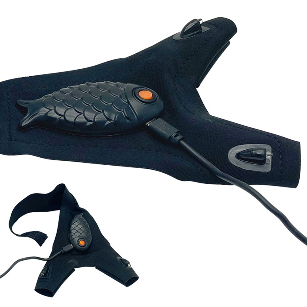 Redtrinket™ Flashlight Glow Fishing Gloves