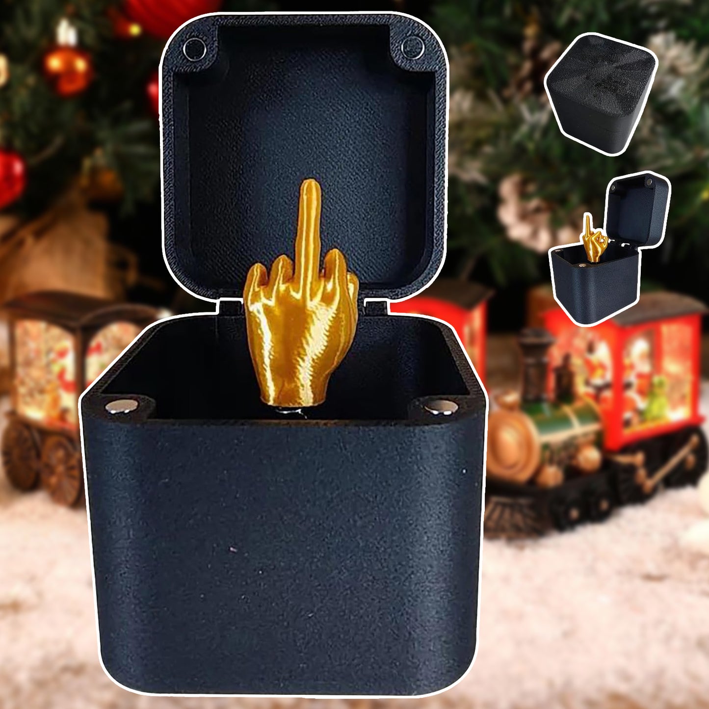Interesting Prank Gift Jumping Middle Finger in Box