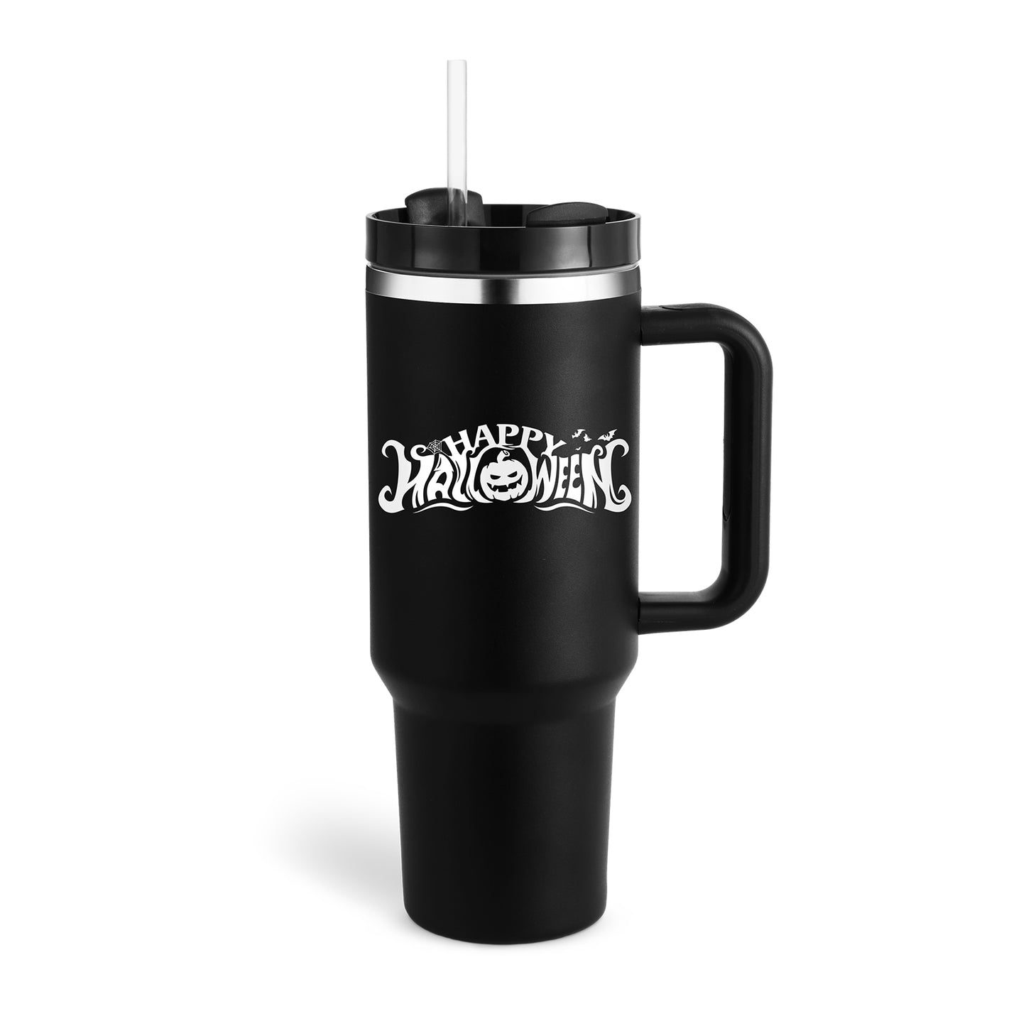 Redtrinket™ 40oz Insulated Tumbler with Handle & Straw