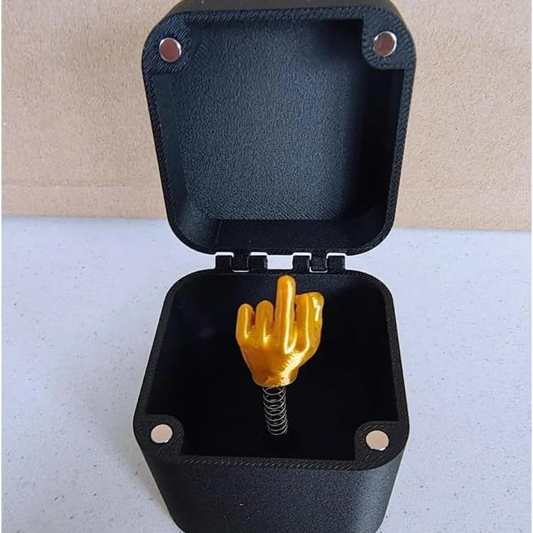 Interesting Prank Gift Jumping Middle Finger in Box